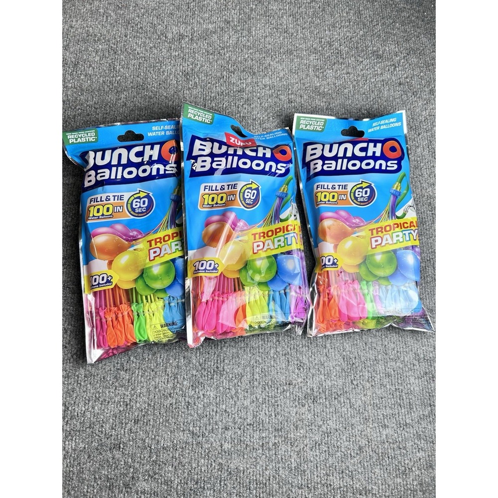 Zuru Bunch O Balloons Rapid-Filling Self-Sealing Water Balloons Three‎ Packs
